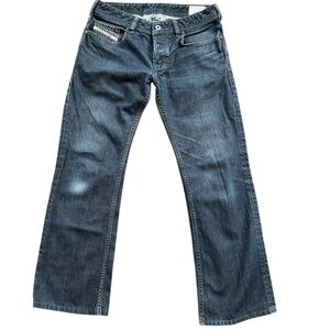 Diesel Zatiny Bootcut Wash 0088Z Mens Jeans Made In Italy Size 32 Blue
